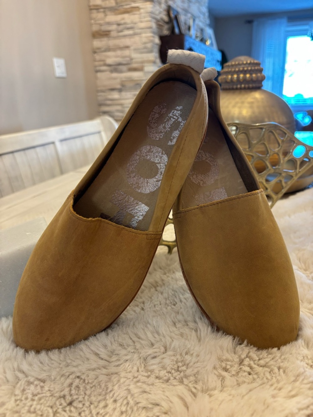 SOREL New Genuine Leather Shoes in Camel
Size Women’s US 7.5